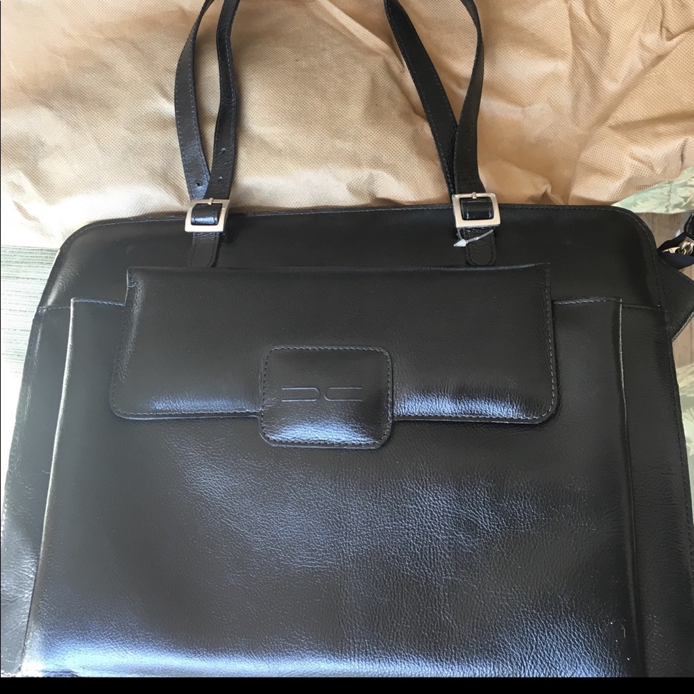 Computer bag - black never used leather